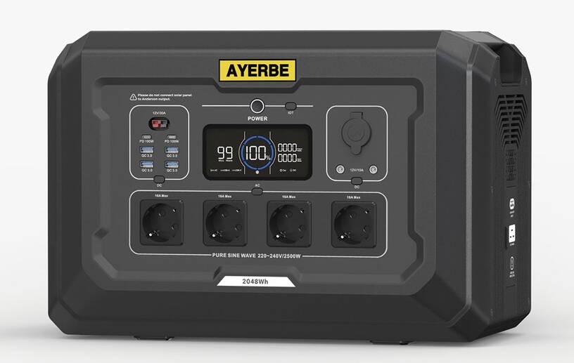 ESTACIÓN DE ENERGIA AY-2048WH/ 2500W AYERBE