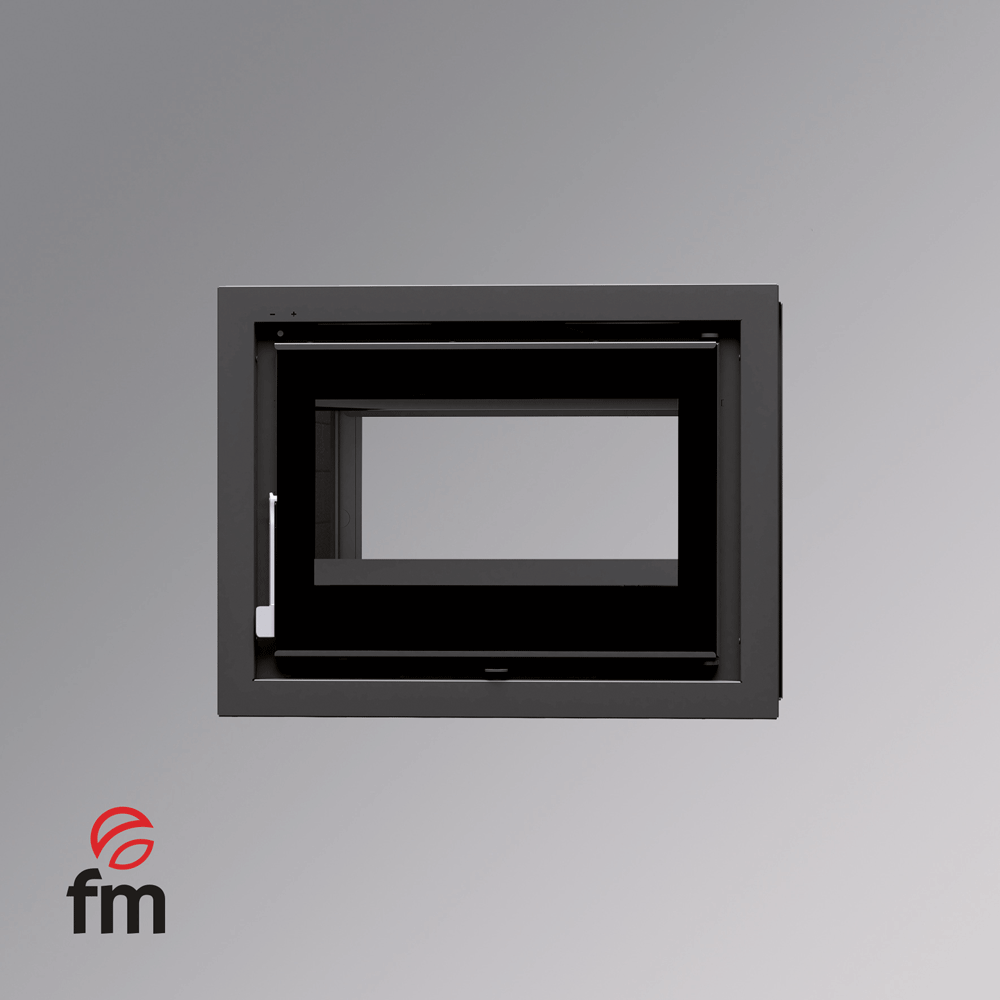 INSERTABLE DE LEÑA DE 70 CM A 2 CARAS Y 2 PUERTAS CON TURBINAS FM MODELO IT-172 - Imagen 2