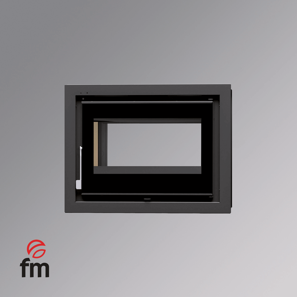 INSERTABLE DE LEÑA DE 70 CM A 2 CARAS Y 2 PUERTAS CON TURBINAS FM MODELO IT-172 - Imagen 3
