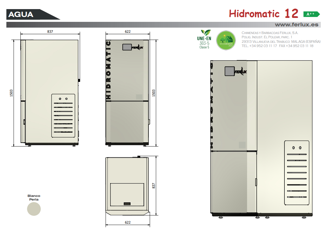 CALDERA MODELO HIDROMATIC 18KW DE FERLUX - Imagen 3