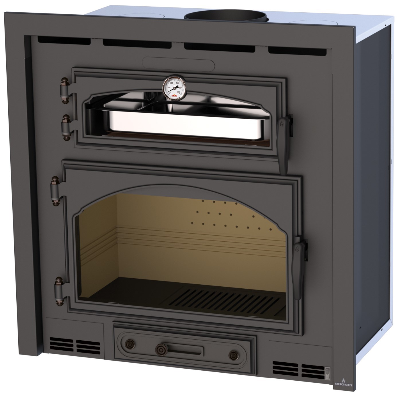 HORNO INSERTABLE CON TURBINA BRONPI MODELO EVEREST - Imagen 2
