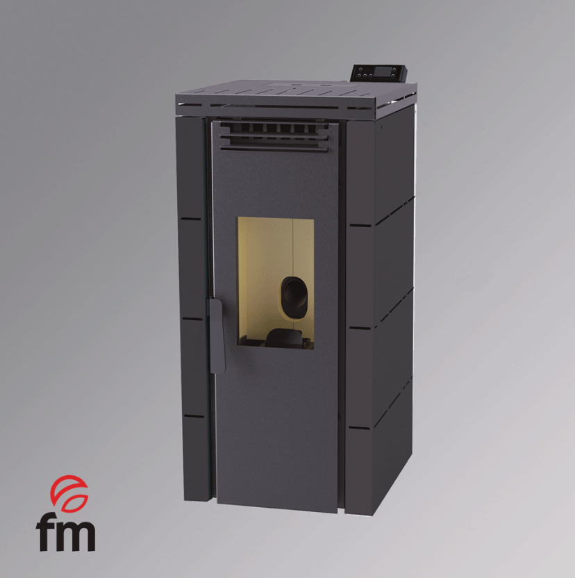 ESTUFA DE PELLETS AIRE FRONTAL 10KW FM MODELO BP-100 - Imagen 4