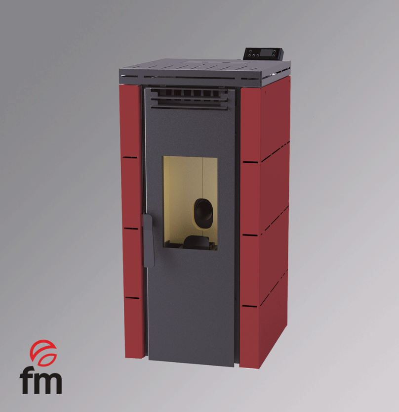 ESTUFA DE PELLETS AIRE FRONTAL 10KW FM MODELO BP-100 - Imagen 3