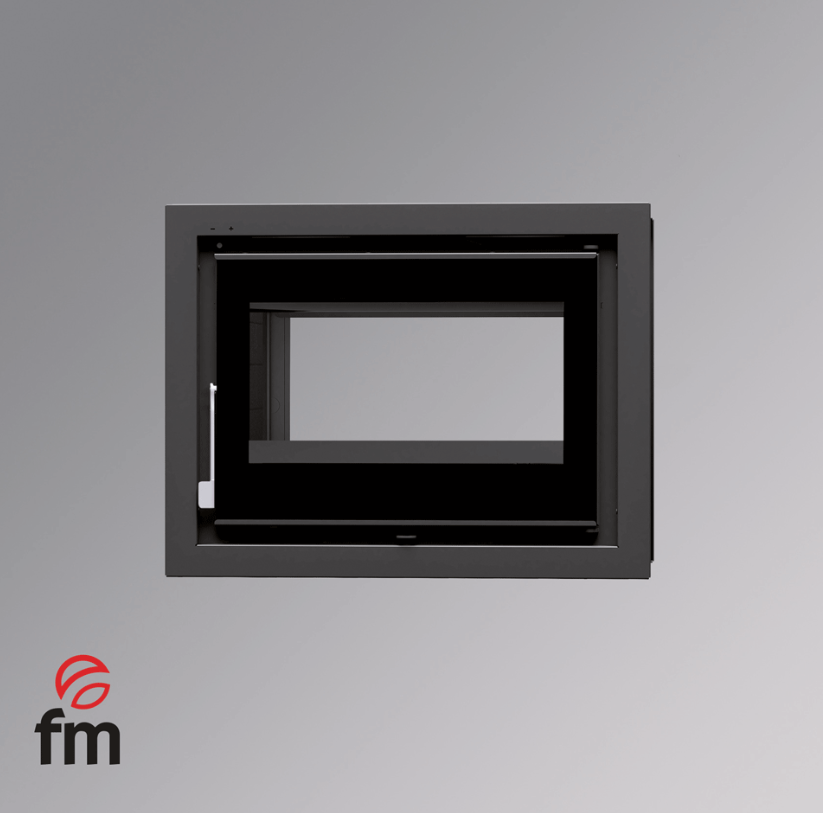 INSERTABLE DE LEÑA DOBLE CARA 70CM CON VENTILADORES FM MODELO IT-172 K-FK - Imagen 3