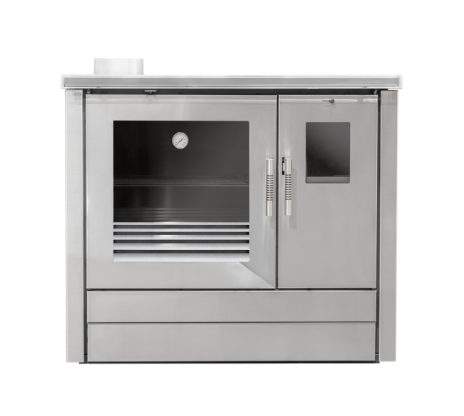 COCINA TRADICIONAL DE LEÑA SALIDA DE HUMOS SUPERIOR METLOR MODELO ME16 TROPICAL INOX - Imagen 2
