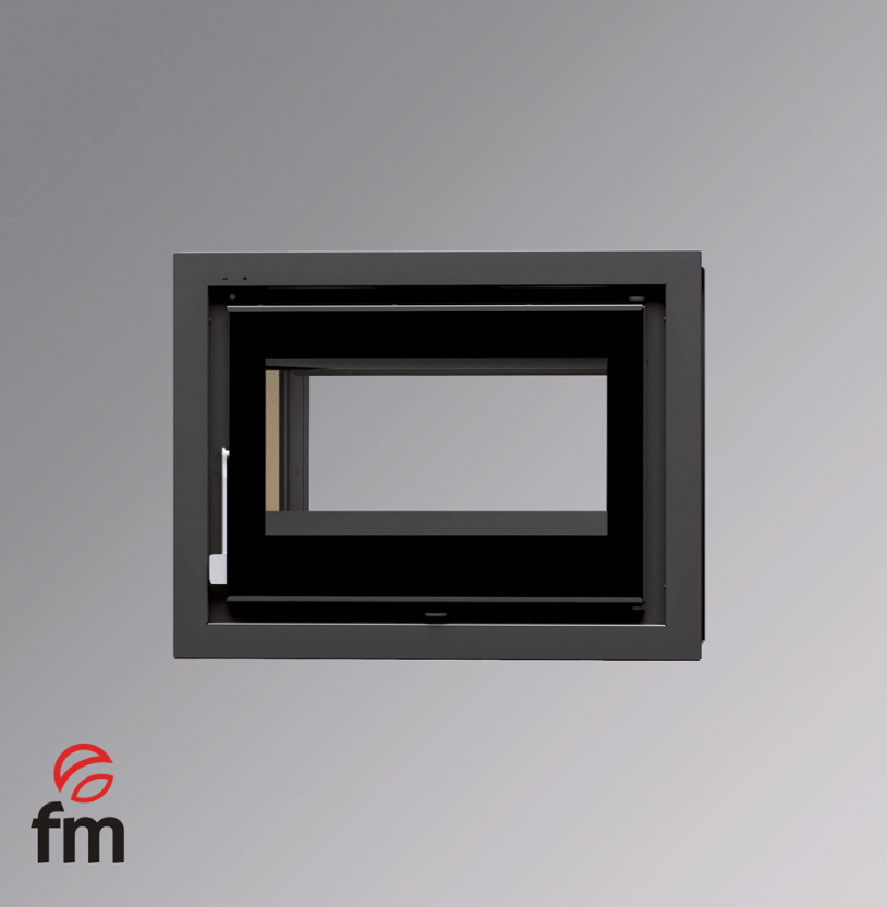 INSERTABLE DE LEÑA DOBLE CARA 70CM CON VENTILADORES FM MODELO IT-172 K-FK - Imagen 2