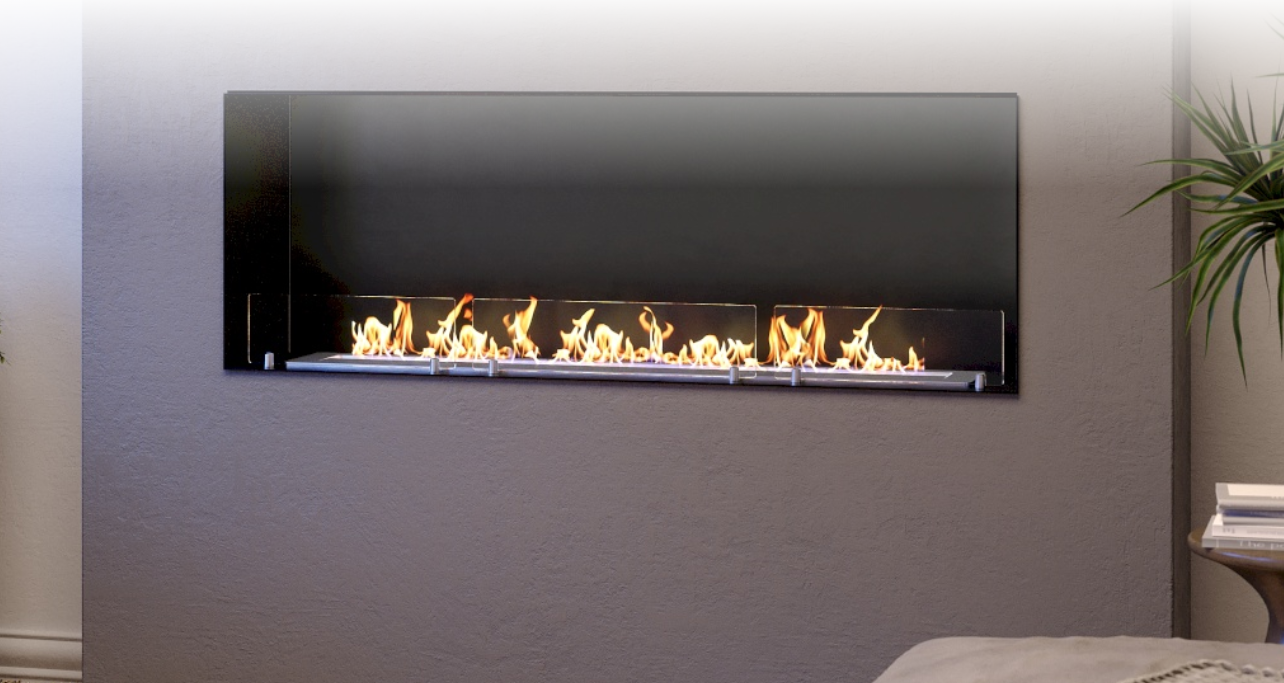 CHIMENEA DE BIOETANOL EN ACERO INOXIDABLE LACUNZA MODELO LUMIN 1300