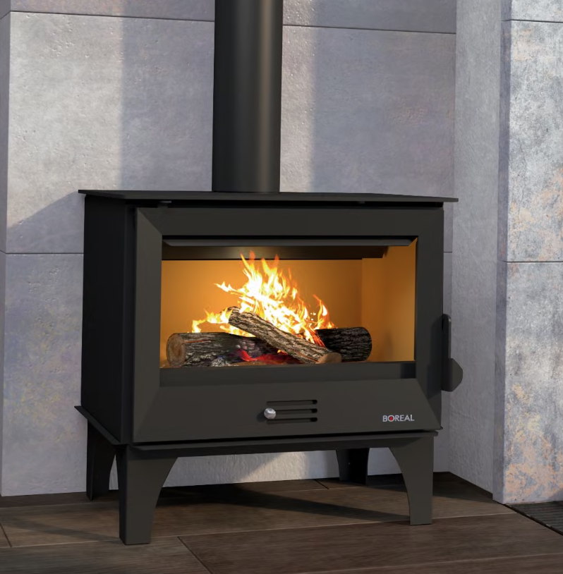 ESTUFA DE LEÑA INTERIOR EN VERMICULITA BOREAL MODELO ECO300